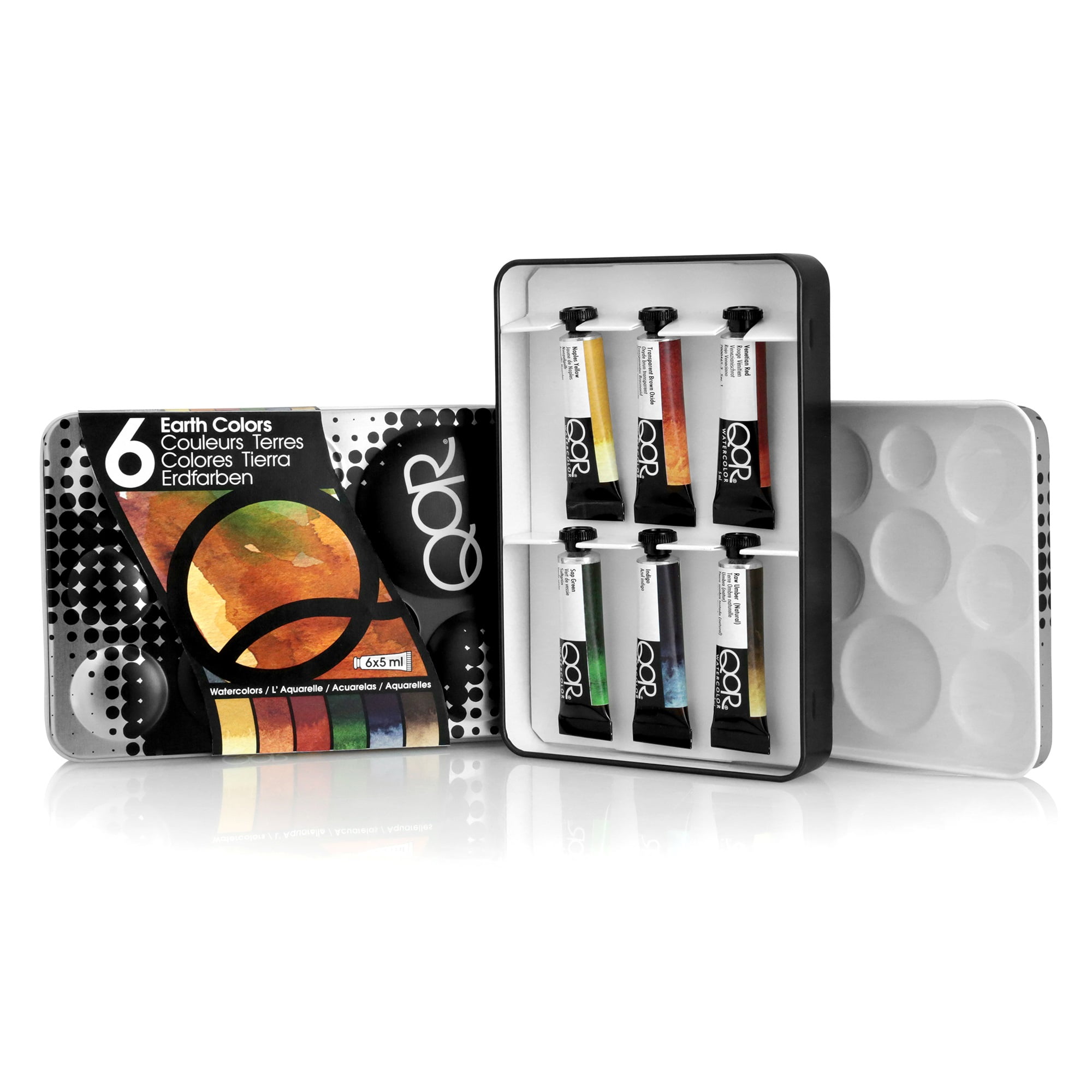 QoR Watercolor Introductory Set 6-Color Earth Colors Set