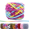 thumbnail image 1 of Qocolcyl Under $1 100g Plush Chunky Chenille Knitting Yarn, Multi‑Color Soft 5mm Crochet Thread for DIY Hand‑Woven Sweaters, Scarves, Dolls, Hats, Bags and Handmade Craft Decor Projects, 1 of 6
