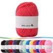 Qocolcyl Under $1 25g 4‑Ply Solid‑Color Milk Cotton Yarn for Crocheting ...