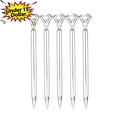 thumbnail image 1 of Qocolcyl Under 1 Dollar Diamond Ballpoint Pens, Shiny Metallic Rotating Core Black Pens, Slim Decorative Writing Pens for Classroom, Office, Journaling and Gift, Multicolor Options, 1 of 7