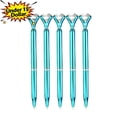 thumbnail image 1 of Qocolcyl Under 1 Dollar Diamond Ballpoint Pens, Shiny Metallic Rotating Core Black Pens, Slim Decorative Writing Pens for Classroom, Office, Journaling and Gift, Multicolor Options, 1 of 7
