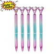 thumbnail image 1 of Qocolcyl Under 1 Dollar Diamond Ballpoint Pens, Shiny Metallic Rotating Core Black Pens, Slim Decorative Writing Pens for Classroom, Office, Journaling and Gift, Multicolor Options, 1 of 7