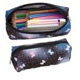 thumbnail image 1 of Qocolcyl Under 1 Dollar Large Capacity Cloth Pencil Case & Pencil Box, Multi-purpose Storage Pouch, Portable Makeup Organizer Bag, Lightweight Travel Pouch for Classroom, Office & Home,Black, 1 of 8