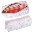 thumbnail image 1 of Qocolcyl Under 1 Dollar Large Capacity Cloth Pencil Case & Pencil Box, Multi-purpose Storage Pouch, Portable Makeup Organizer Bag, Lightweight Travel Pouch for Classroom, Office & Home,White, 1 of 8