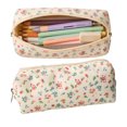 thumbnail image 1 of Qocolcyl Under 1 Dollar Large Capacity Floral Pencil Case & Pencil Box, Cloth Pouch, Multi-purpose Makeup Organizer, Portable Travel Storage Bag for Classroom, Office, Home, 1 of 8
