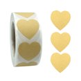 thumbnail image 1 of Qocolcyl Under $1 Valentine’s Day Heart Kraft Paper Stickers Roll 1 Inch, 500 Pcs Per Roll Self‑Adhesive Handmade Labels for Gift Packaging, Baking Boxes, Envelopes, Scrapbook, Small Business Decor, 1 of 6