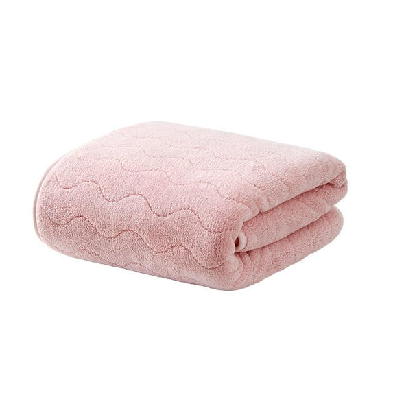 Qocolcyl 100% Cotton Oversized Bath Towel, Ultra Soft Highly Absorbant Compact Quickdry & Lightweight Large Bath Towels, Ideal for Bathroom Gym Travel Camp Pool, Pink