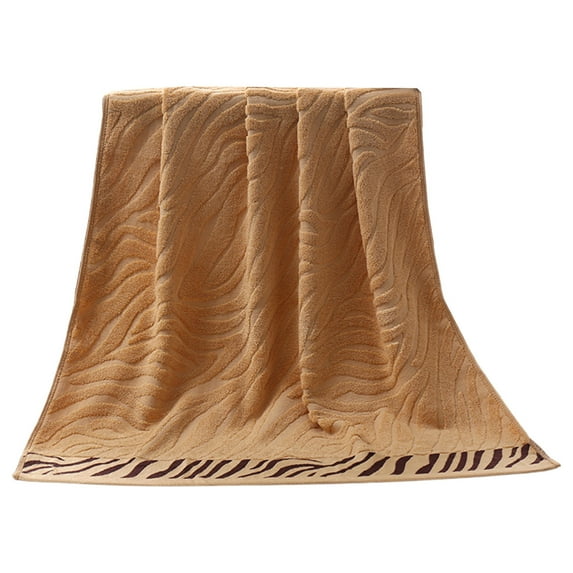 Qocolcyl 100% Cotton Oversized Bath Towel, Ultra Soft Highly Absorbant Compact Quickdry & Lightweight Large Bath Towels, Ideal for Bathroom Gym Travel Camp Pool, Coffee