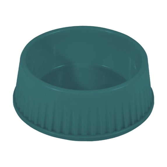 Qocolcyl 2-Pack Large Capacity Plastic Dog Bowls & Cat Bowls, Non-Slip Easy to Clean Pet Food Water Bowls, Durable Multi-Color Pet Tableware, Green