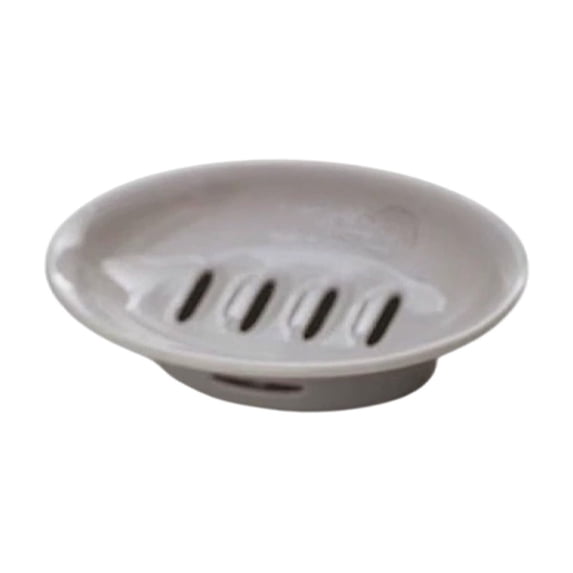 Qocolcyl Soap Dish with Drain Plastic Sponge Holder Easy Cleaning Soap Saver Tray Caddy Keep Dry Stop Mushy for Shower Bathroom Kitchen(Gray)