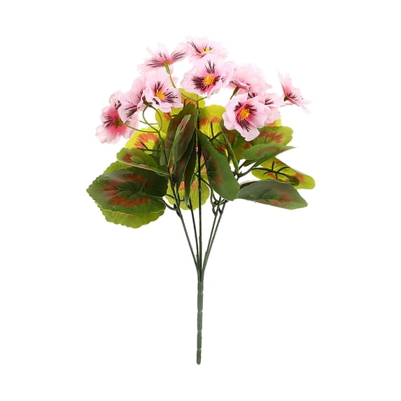 Qocolcyl Artificial Flowers for Outdoor,UV Resistant No Fade Fake Plastic Flowers Faux Plants for Decoration Hanging Planters Indoor Outside Garden Porch Patio Window Box Home Wedding Farmhouse,Pink