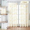thumbnail image 1 of Qocolcyl Blackout Curtains for Living Room, 1 Panel Polyester Thermal Insulated Soundproof Window Drapes, Room Darkening Privacy Curtain, Machine Washable Treatments for Bedroom Office, 55" W x 86.6", 1 of 7