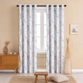thumbnail image 1 of Qocolcyl Blackout Curtains for Living Room, 1 Panel Polyester Thermal Insulated Soundproof Window Drapes, Room Darkening Privacy Curtain, Machine Washable Treatments for Bedroom Office, 55" W x 86.6", 1 of 6