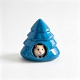 thumbnail image 1 of Qocolcyl Blue Ceramic Christmas Tree Hamster House, Pinaster Shaped Small Pet Hideout Bed, Breathable Cooling Habitat For Hamsters, Gerbils And Small Rodents, 1 of 7