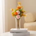 thumbnail image 1 of Qocolcyl Clear Wavy Rim Vase, Tall Square Base Plastic Flower Vase, Thickened High Transparency Glass,Stable Design for Modern Minimalist Home Decor, 1 of 6
