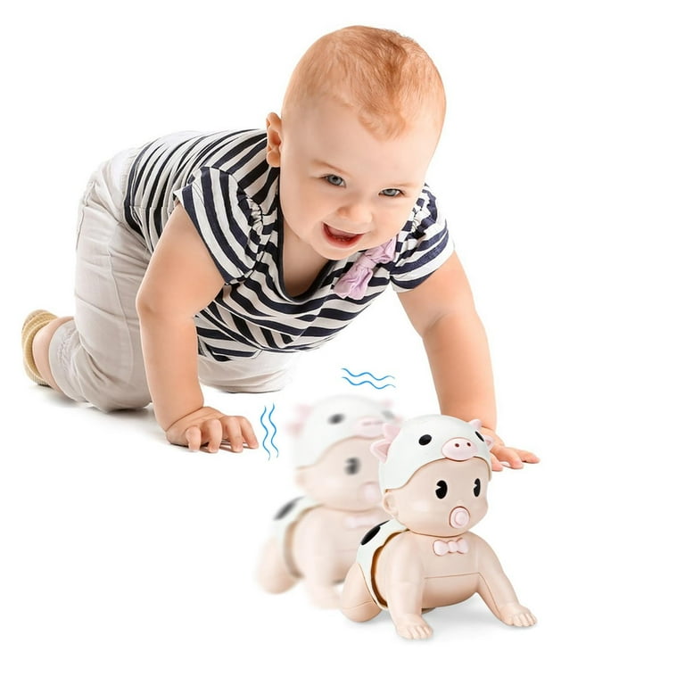 Qocolcyl Crawling Baby Toy Infant Tummy Time Toys
