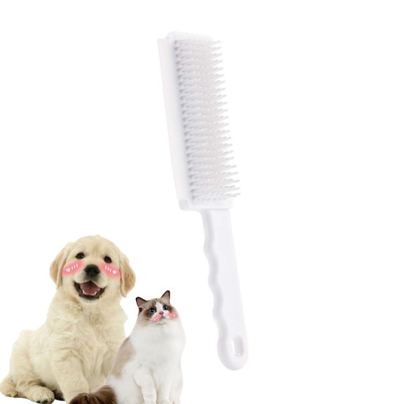 Qocolcyl Dog Bath Brush, Multi-Purpose Silicone Pet Hair Removal Brush, Soft Massage Grooming Scrubber for Dog Cat Shower, Lint Remover Comb for Sofa Clothes Carpet Floating Fur Cleaning Supplies