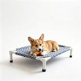 thumbnail image 1 of Qocolcyl Elevated Raised Dog Cat Cot Bed 20.87×18.9×5.12in Detachable Washable Breathable Mesh, Off-Ground Sturdy All Season Cooling Pet Bed for Small Medium Pets Indoor Outdoor, 1 of 7