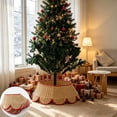 thumbnail image 1 of Qocolcyl Extra Large Rattan Christmas Tree Collar Basket - Rustic Handcrafted Christmas Tree Stand Cover Woven Tree Skirt Collar Christmas Tree Decoration Farmhouse Indoor Decorations for Home, 1 of 7