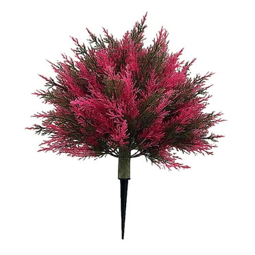 Qocolcyl Fall Decor Artificial Topiary Trees with Ground Spike Tall UV Resistant Faux Shrubs Fake Plant Artificial Bushes for Indoor Outdoor Front Porch Garden