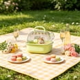 thumbnail image 1 of Qocolcyl Portable Small Pet Travel Carrier Cage with Transparent Dome Top,Ventilated Handheld Outgoing Box for Hamster Guinea Pig Hedgehog Small Animal Outdoor Supply, 1 of 6