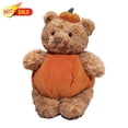 thumbnail image 1 of Qocolcyl Pumpkin Bear Plush Stuffed Animal, Cute Fall Harvest Teddy Bear Toy, Thanksgiving Christmas Plush Pillow for Adults, Soft Plush Bear Decor for Bedroom Living Room, Holiday Home Decor & Gift, 1 of 7