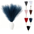 thumbnail image 1 of Qocolcyl Red Faux Pampas Grass Artificial Silk Flower, 10 Pcs 21.6" Faux Pampas Grass Short Decor, Pompas Grass Flower Arrangement and Vase Filler for Boho Home Wedding Decoration, 1 of 7