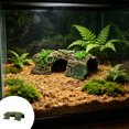 thumbnail image 1 of Qocolcyl Reptile Hideout Cave, Resin Artificial Moss Tree Trunk Turtle Basking Shelter, Aquarium Landscape Decor Climbing Ornament for Turtles Lizards Amphibians Paludarium, 1 of 7
