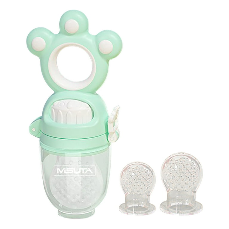Qocolcyl Silicone Baby Fruit Feeder with Mini Freezer Tray, Baby