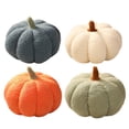 thumbnail image 1 of Qocolcyl Simulated Pumpkin Plush Pillow 7.9 x 9.5 Inch 3D Cushion Fall Decorations Stuffed Throw Pillows Toy for Fall Halloween Thanksgiving Bedroom Sofa Couch Supplies (Orange), 1 of 6