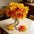 thumbnail image 1 of Qocolcyl Small Artificial Orange Maple Leaf Tree,Fall Halloween Harvest Front Porch Tabletop Decor,Farmhouse Outdoor Entryway Patio Thanksgiving Holiday Seasonal Ornament, 1 of 8