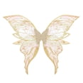 thumbnail image 1 of Qocolcyl Sparkly Gradient Fairy Butterfly Wings For Women, Foldable Organza Elf Wing Costume Accessory, Indoor Outdoor Halloween Cosplay Masquerade Carnival Photo Shoot Party Dress Up Prop, 1 of 6