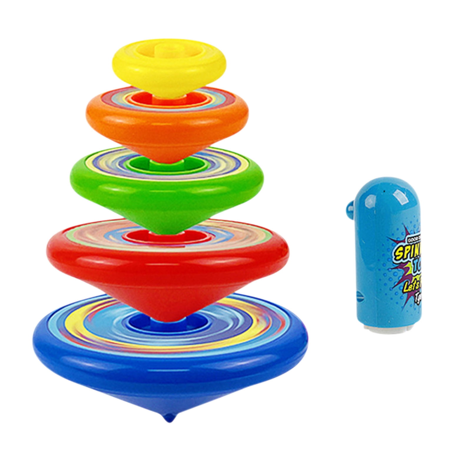 Qocolcyl Stacking Spinning Tops for Kids - UFO Spinner Toys - Party ...