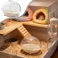thumbnail image 1 of Qocolcyl Transparent Spherical Hamster Sand Bath Container,Small Pet Dust Bath House with Anti-Slip Feet for Gerbil Chinchilla Small Rodent Cage Accessory, 1 of 7
