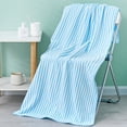 thumbnail image 1 of Qocolhg 100% Cotton Oversized Bath Towel on Clearance, Ultra Soft Highly Absorbant Compact Quickdry & Lightweight Large Bath Towels for Bathroom Gym Travel Camp Pool, Lighter Weight,28x55 inch Blue, 1 of 6