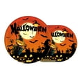 thumbnail image 1 of Qocolhg 10Pcs Halloween Paper Plates 9 Inch Pumpkin Disposable Plates Orange Decorative Dinner Plates for Party Supplies Table Decor, 1 of 6
