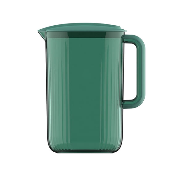 Qocolhg 2 Litre Plastic Pitcher with Lid BPA-FREE Eco-Friendly Carafes Mix Drinks Water Jug for Hot/Cold Lemonade Juice Beverage Jar Ice Tea Kettle (Green)