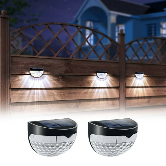 Qocolhg 2 Pack Solar Lights Outdoor Waterproof, Motion Sensor Wireless Solar Wall Light, Dusk to Dawn Outdoor Security Wall Lamps Fence Lights Solar Gutter Light for Balcony Courdyard Garage Patio