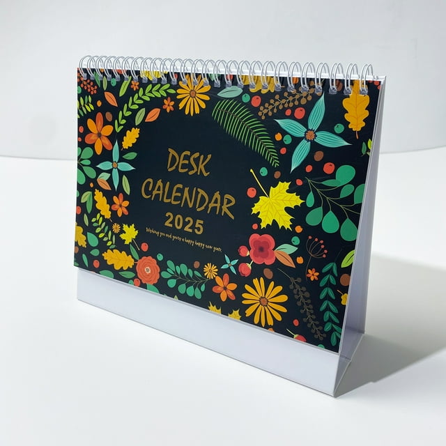 Qocolhg 2 Pcs 2025 Desk Calendar, 2025.012026.01, Standing Flip
