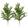 thumbnail image 1 of Qocolhg 2 Pcs Christmas Norfolk Pine Branches, 12 Inch Norfolk Pine Artificial Christmas Branches DIY Crafts Faux Christmas Norfolk Pine Branches for Xmas Indoor Outdoor Home Decor, 1 of 1