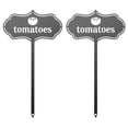 thumbnail image 1 of Qocolhg 2 Pcs Seed & Plant Markers - Indoor/Outdoor Herb Garden Stakes - Elegant Fruit/Vegetable Seed Labels - Durable Plant Tags for Pots - Classy Design for Farmhouse/Greenhouse, Tomatoes*2, 1 of 6