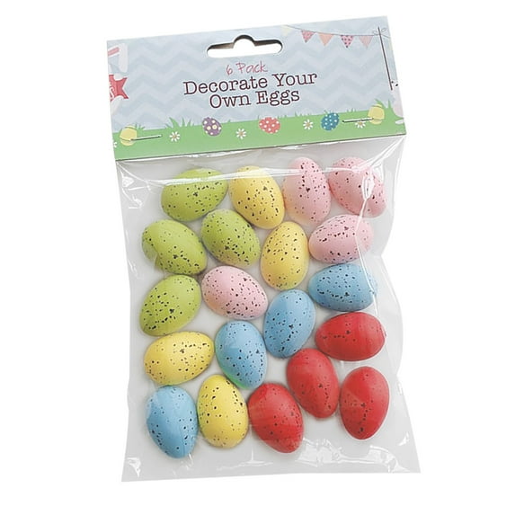 Qocolhg 20 Pcs Multicolor Mini Easter Foam Eggs Speckled Pastel Easter Eggs Small Decorative Artificial Easter Bird Eggs for Easter Basket Fillers Craft Projects Springtime Party Favors Table Setting