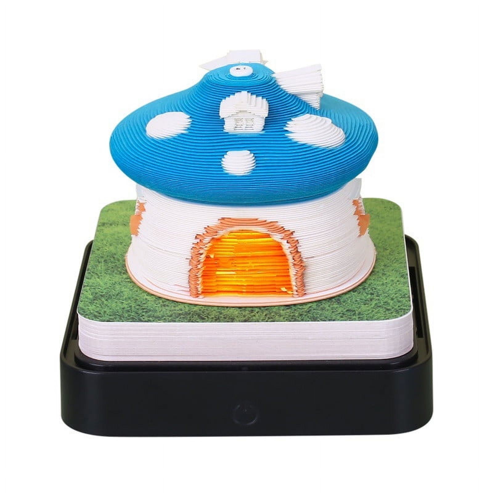 Qocolhg 2025 Paper Sculpture Calendar Model Desk Calendar, 2025 Desk