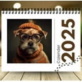 Qocolhg 2025 Wall Calendar, Funny Dogs Wall Calendar, with Stunning