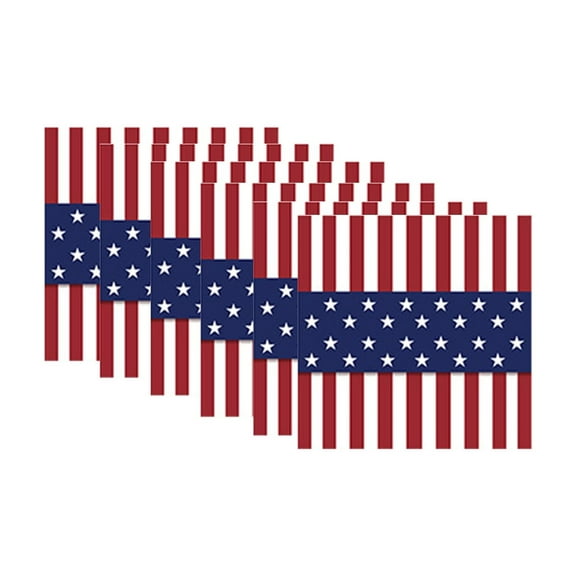 Qocolhg 24 Pack American Flag Patriotic Party Supplies Disposable Paper Napkins Cocktail Napkins for Veterans Day Election Day 4th of July Independence Day Decorations, on Clearance, Napkins