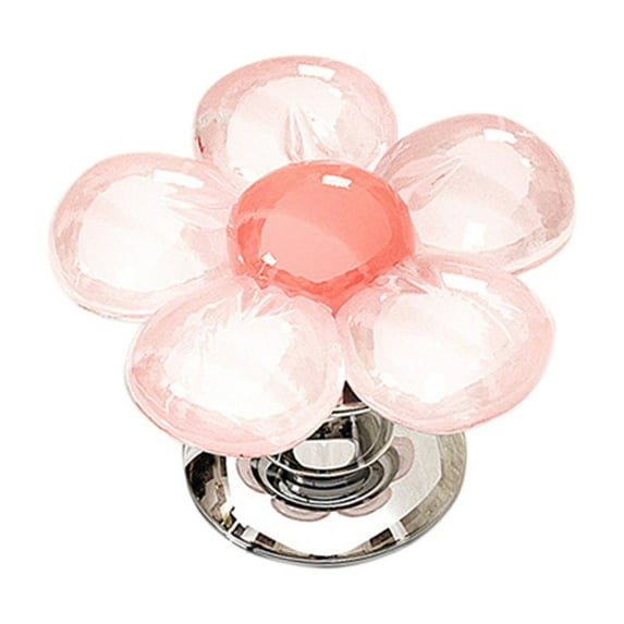 Qocolhg 2Pcs Multicolour Cute Flower Shaped Toilet Buttons Toilet Push Tank Buttonss, Flower Shape Toilet Press Toilet Flush Button Pusher Tool, Handle Helper for Toilet Lid,Creative Toilet Accessory