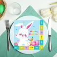 thumbnail image 1 of Qocolhg 40 Pcs Happy Easter Napkins Set Happy Easter Decorations Party Supplies Bunny Rabbit Easter Egg Paper Napkins Happy Easter Party Supplies for Easter Spring Themed Party Supplies, 1 of 6