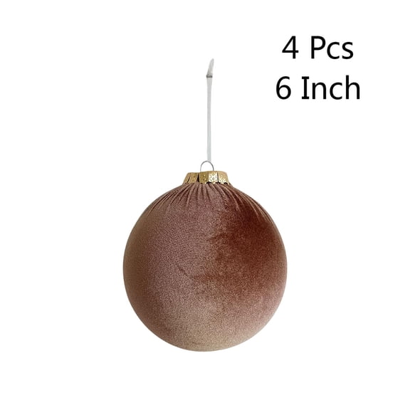 Qocolhg 4Pcs Christmas Balls Ornaments, 5.9 Inch Shatterproof Christmas Hanging Balls for Xmas Tree, Holiday, Wedding, Mardi Gras Party