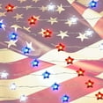 thumbnail image 1 of Qocolhg 4th of July Decorations String Lights, Red White Blue String Lights with 30 LED 10 Ft Flag Stars Patriotic Lights, Battery Operated Design for Indoor Outdoor Memorial Day Independence Day, 1 of 9