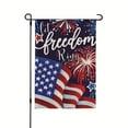 thumbnail image 1 of Qocolhg 4th of July Fireworks American Flag Independence Day Garden Flag Let Freedom Ring 12x18 inch Double Sided for Outside Patriotic Memorial Day Small Yard Flag, Clearance, 1 of 6